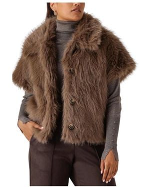 Nukus Taupe Loua Gilet Damen Blazer - Braun