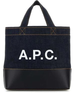 A.P.C. Tote Bags - Noir