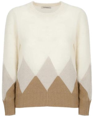 Kangra Round-Neck Knitwear - Blanc