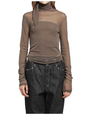 Lemaire Long Sleeve Tops - Marron
