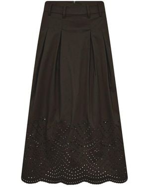 co'couture Midi Skirts - Black
