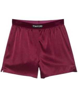 Tom Ford Nachtkleding ,Paars ,Zijde Korte Broek - Rood