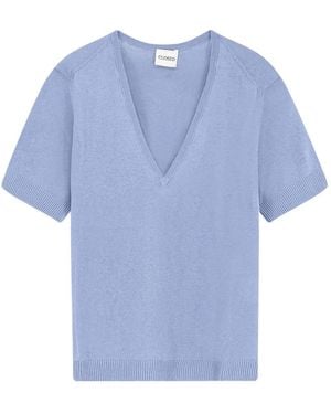 Closed V-Neck Knitwear - Azul