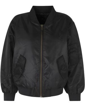 Anine Bing Jassen ,Zwart ,Leer Leon Bomber