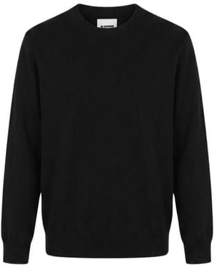 Jil Sander Round-Neck Knitwear - Black