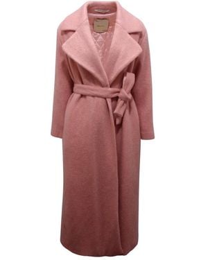 EMMA & GAIA Belted Coats - Red