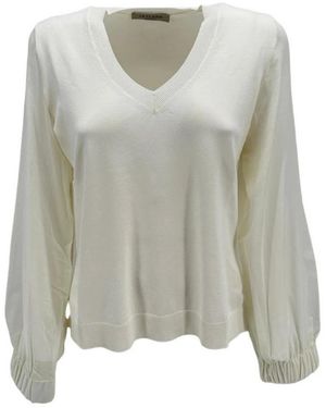 La Fileria V-Neck Knitwear - Verde