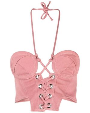 Julfer Sleeveless Tops - Pink