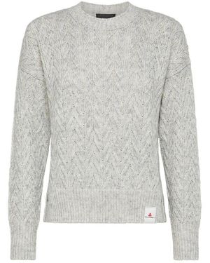 Peuterey Eleganter Alpaka Baumwollpullover - Grau