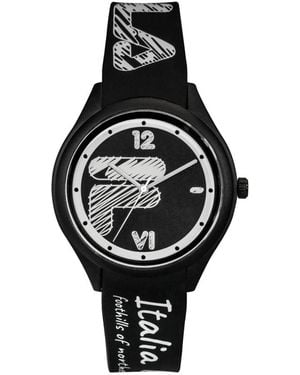 Fila Accessoires ,Zwart Volwassen Horloge Style 44 Mm Siliconen Band 38-321