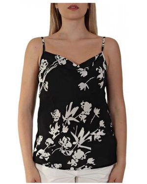 Marella Sleeveless Tops - Black