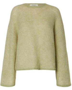 SELECTED Slflulu Ls Knit O-Neck - Groen