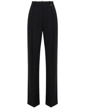 Elisabetta Franchi Wide Trousers - Black
