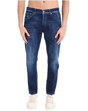Dondup Jeans ,Blauw ,Katoen Slim-Fit Jeans