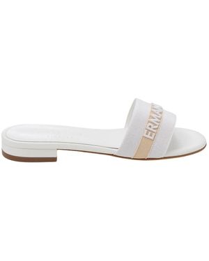 Ermanno Scervino Logo Slides - Weiß