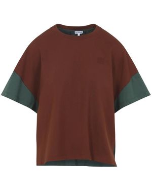 Loewe Boxy Fit T-Shirt - Bruin