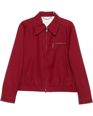Second/Layer Jassen ,Rood ,Wol Loco Dice Jacket