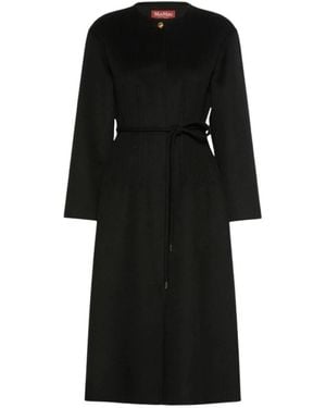 Max Mara Jassen ,Zwart ,Wol Fiacre Coat