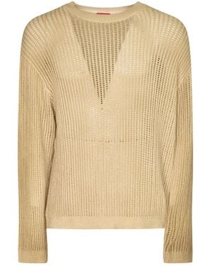 DIESEL Round-Neck Knitwear - Natural