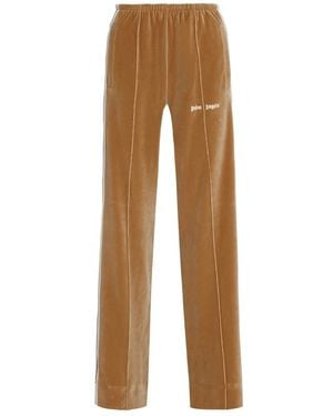 Palm Angels Wide Trousers - Marrón