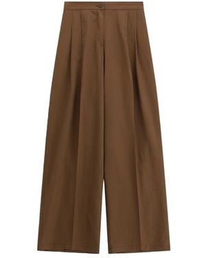 Imperial Wide Trousers - Marrón