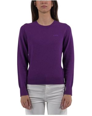 A.P.C. Round-Neck Knitwear - Morado