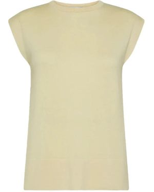 Cruna Sleeveless Tops - Amarillo