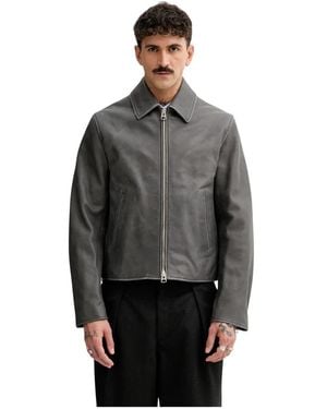 KENZO Leather Jackets - Gris