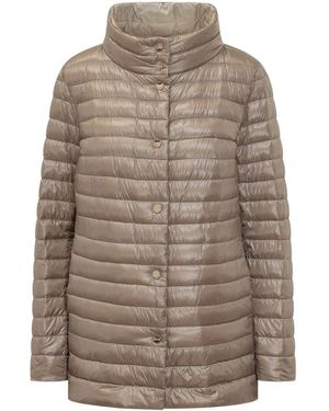 Herno Jassen ,Nylon A-Shape Reversible Puffer Jacket - Bruin