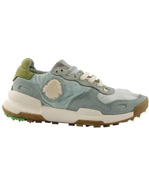 Satorisan Camo Leinen Jade Sneakers - Grau