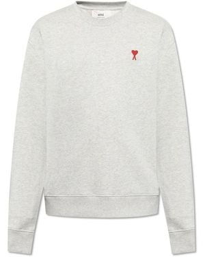 Ami Paris Sweatshirt mit logo - Weiß