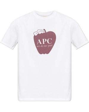 A.P.C. T-Shirts - White