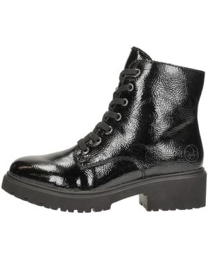 Rieker Veterschoenen Hoog - Schwarz
