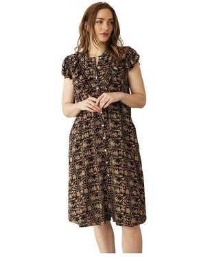 iN FRONT Shirt Dresses - Marrone