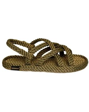 Bohonomad Schoenen ,Groen ,Sandalen Met Touwband