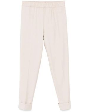 D.exterior Slim-Fit Trousers - Natural