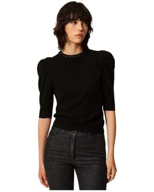 Twinset Actitude Gebreide Top - Zwart
