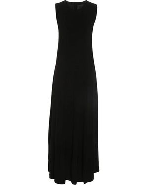 Norma Kamali Kleedjes ,Zwart ,Polyester Mouwloze Swing Jurk