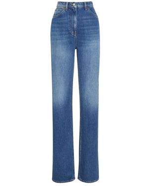 MVP WARDROBE Blaue Distressed High-Waisted Jeans