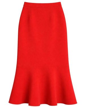 Zankov Midi Skirts - Rouge