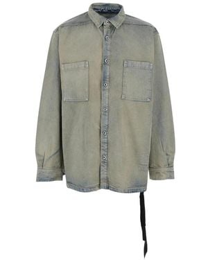 Rick Owens Denim Shirts - Grey