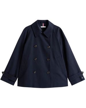 Tommy Hilfiger Trench Coats - Blue