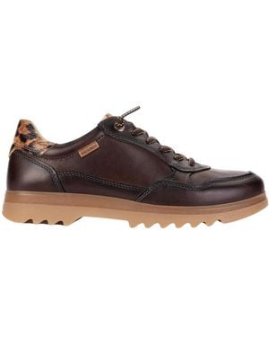 Pikolinos Schoenen ,Bruin ,Leer Vigo Sneakers