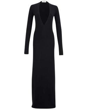 Saint Laurent Maxi Dresses - Negro