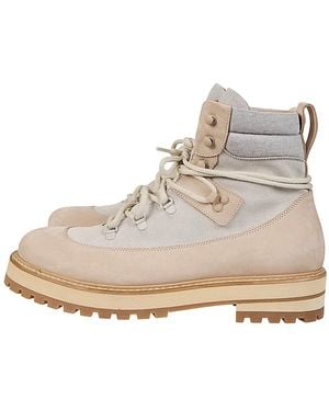 Eleventy Lace-Up Boots - Neutro