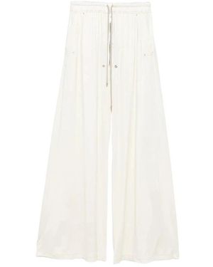 Rick Owens Wide Trousers - White