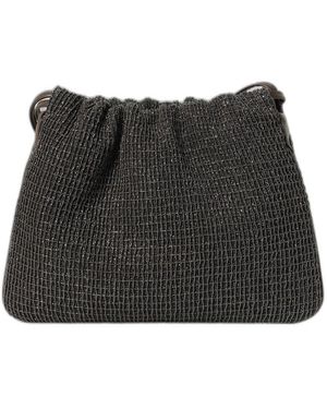 Brunello Cucinelli Tassen ,Zwart ,Bucket Bag