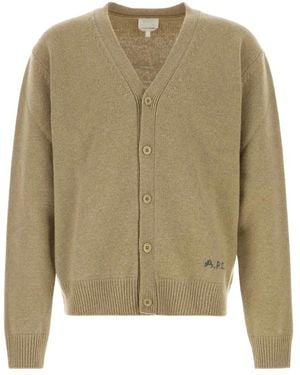 A.P.C. Truien & Vesten ,Wol Kevin Cardigan - Groen