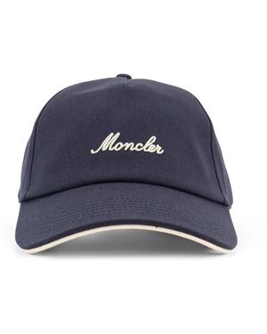 Moncler Accessoires ,Grijs ,Caps - Blauw