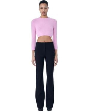 Jil Sander Cropped Strickpullover - Pink
